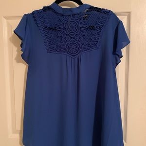 Royal Blue High-Neck Express Top